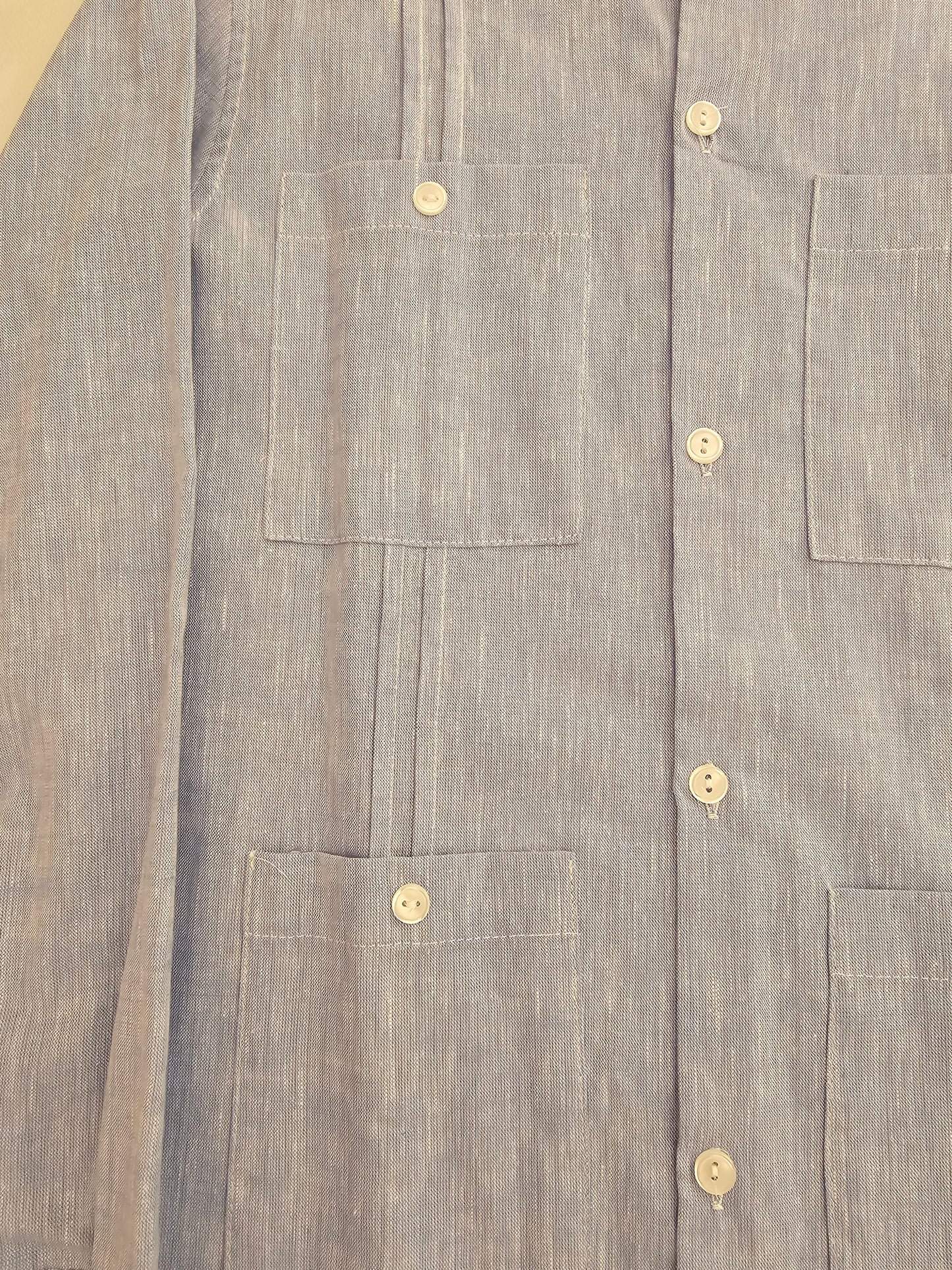 Camisa Cubana Azul