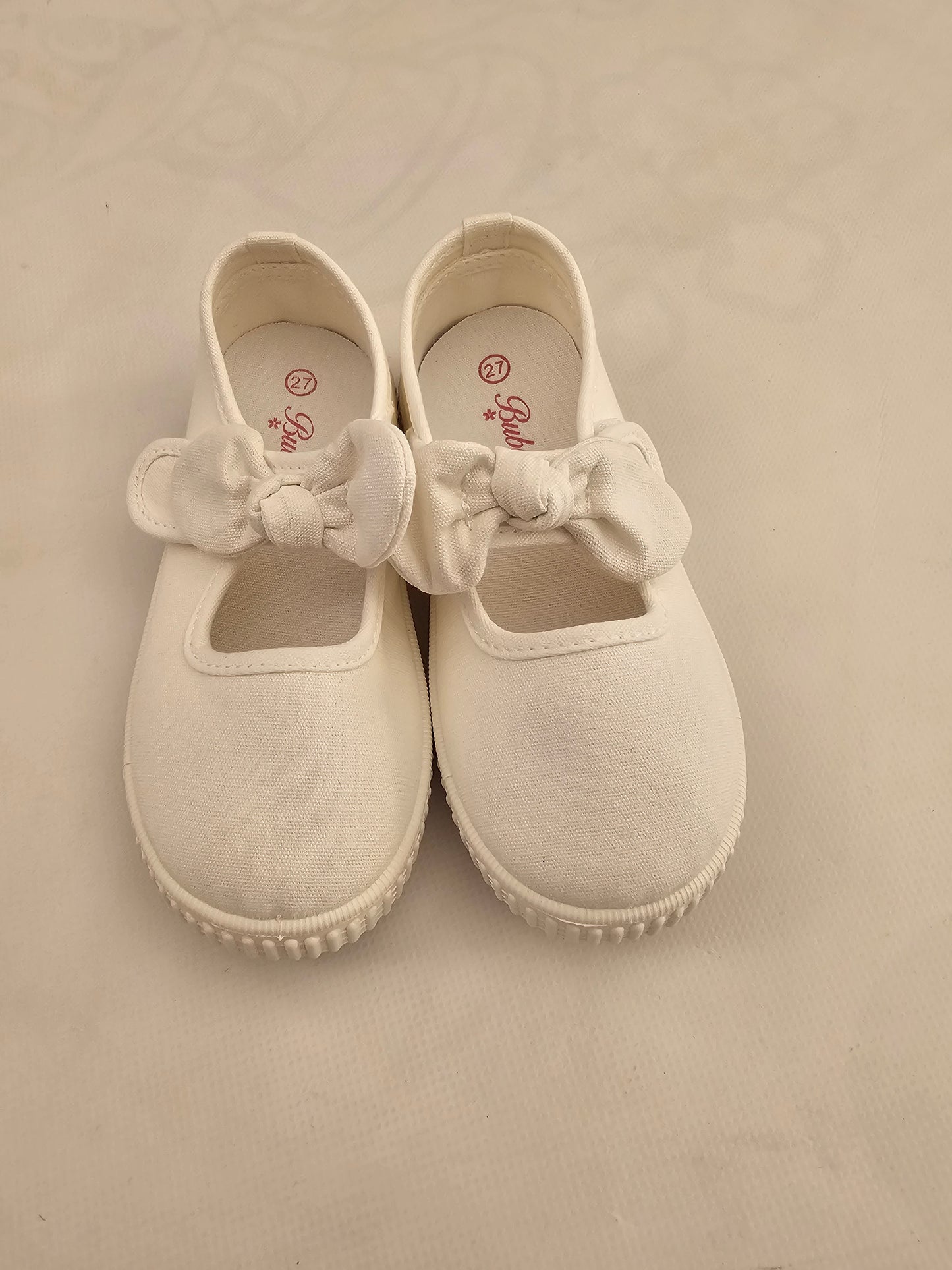 Zapatillas Lona Barefoot Blancas