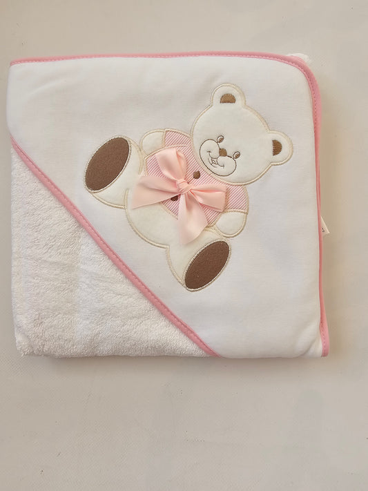 CAPA BAÑO OSO ROSA