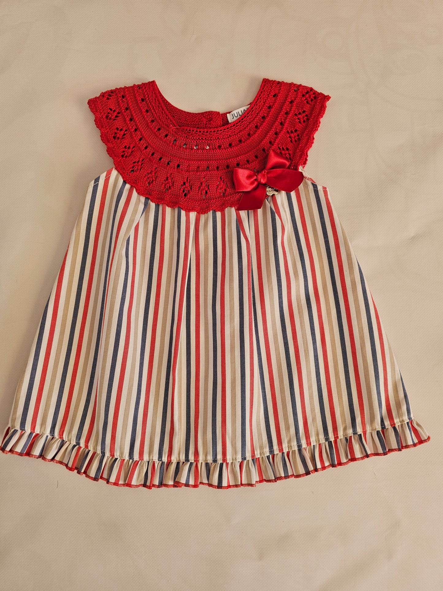 Vestido RAYAS ROJO/MARINO