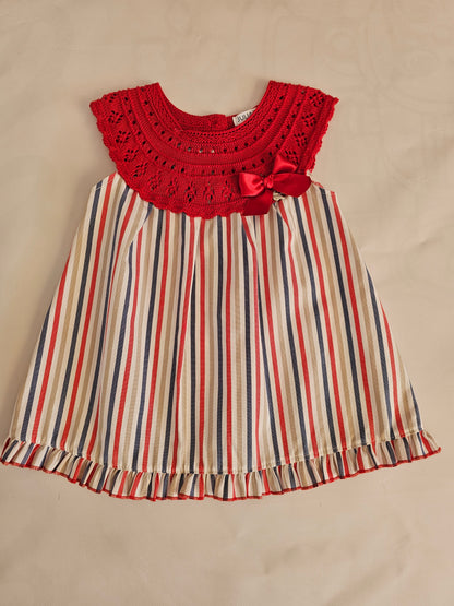 Vestido RAYAS ROJO/MARINO
