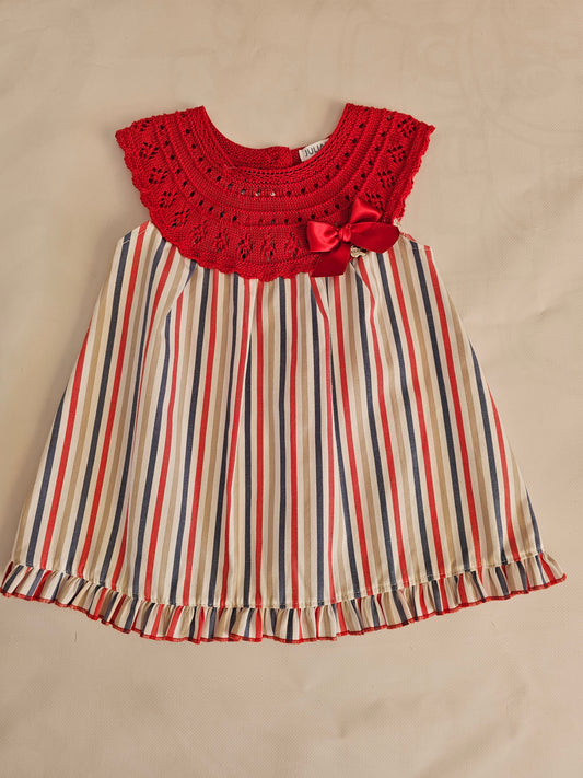Vestido RAYAS ROJO/MARINO
