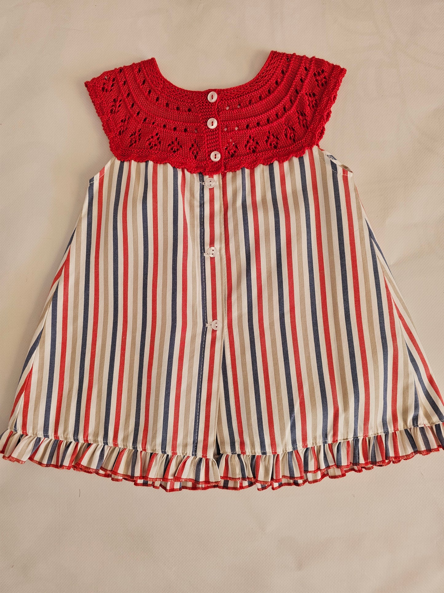 Vestido RAYAS ROJO/MARINO