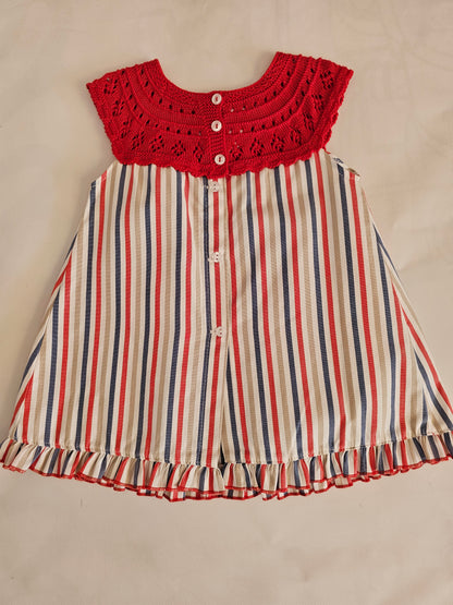 Vestido RAYAS ROJO/MARINO