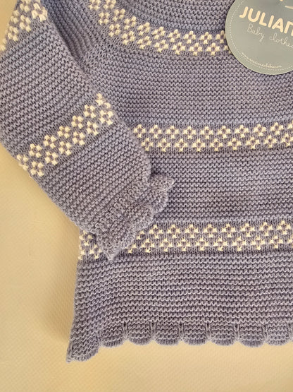 Conjunto tres piezas CIELO/BLANCO