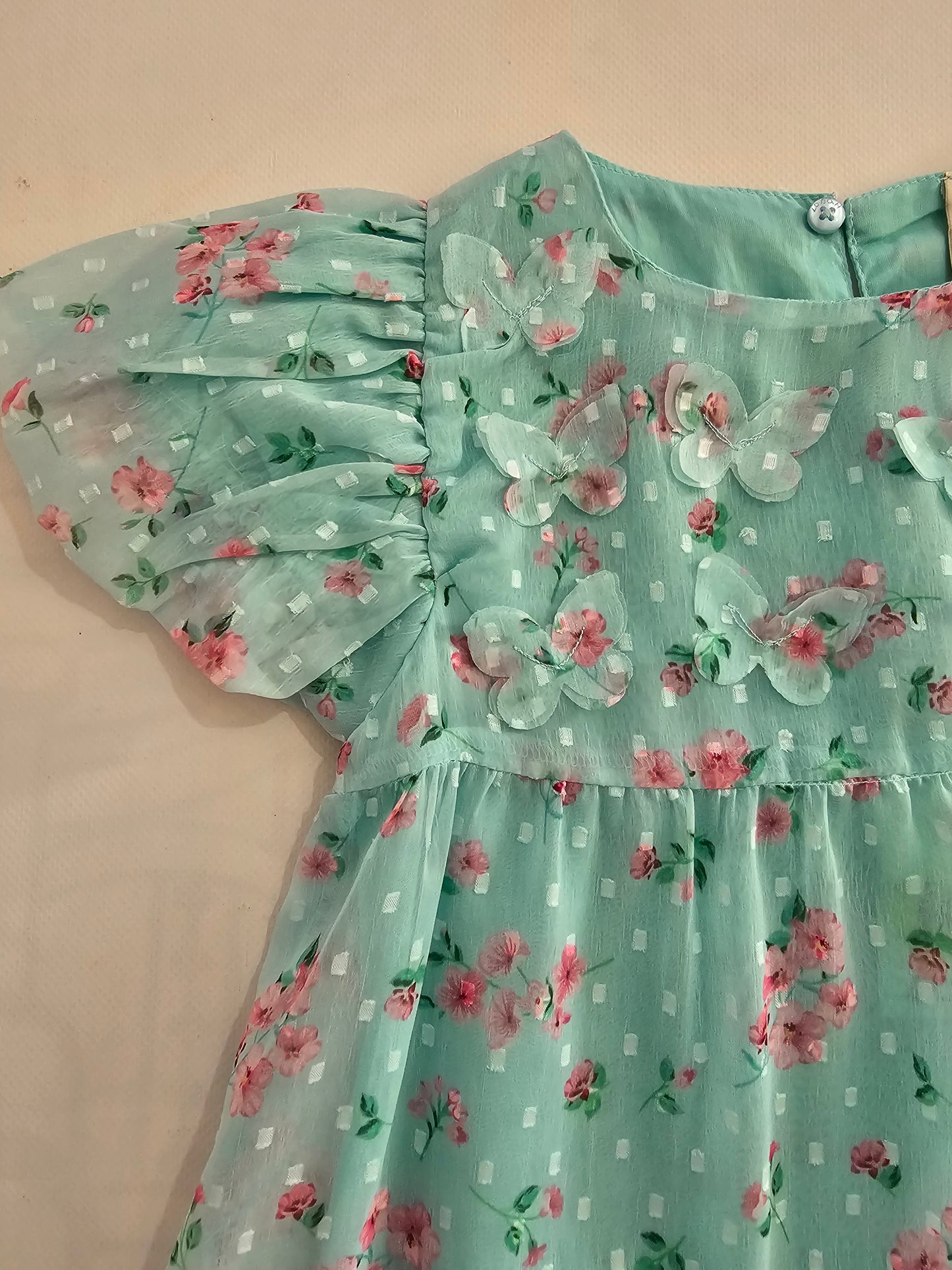 Vestido Gasa estampado flores