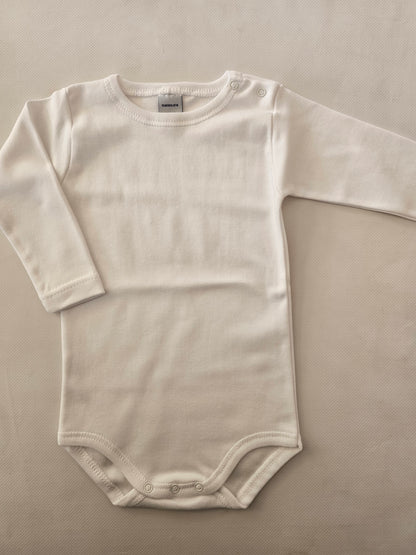 Body manga larga blanco