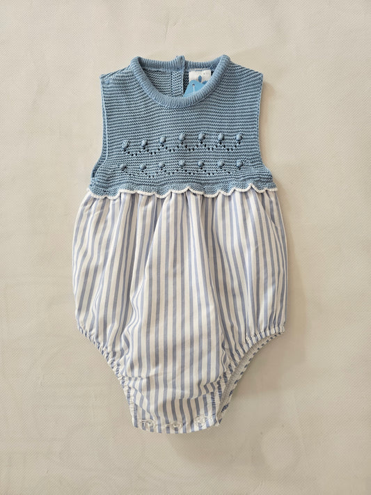 Pelele Punto + Tejido