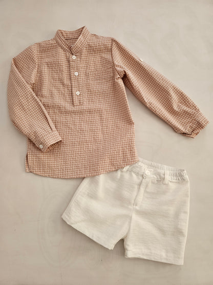 Conjunto niño rosa Empolvado