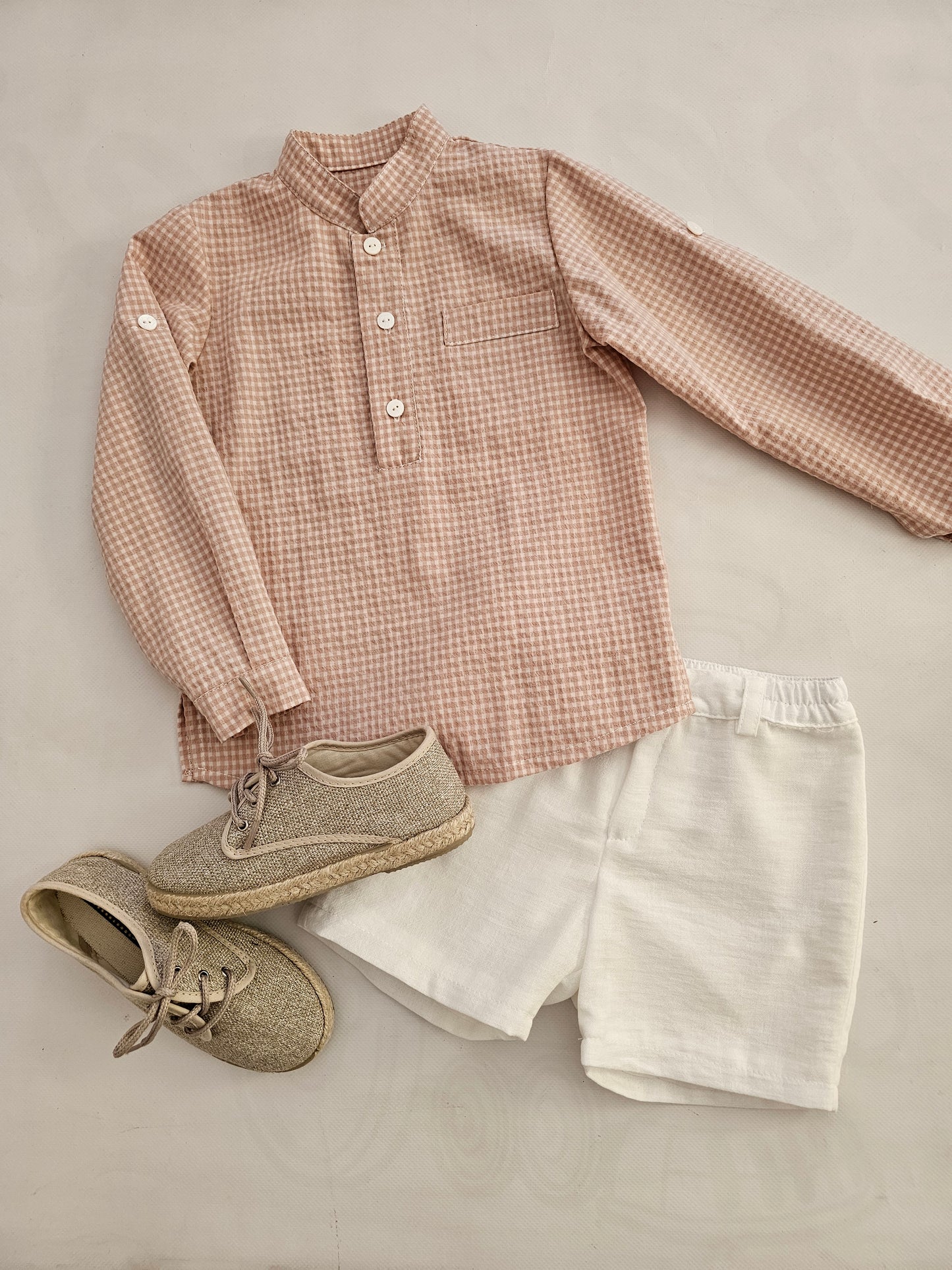 Conjunto niño rosa Empolvado