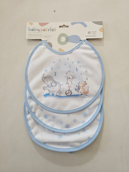 Pack Baberos Elefante Azul
