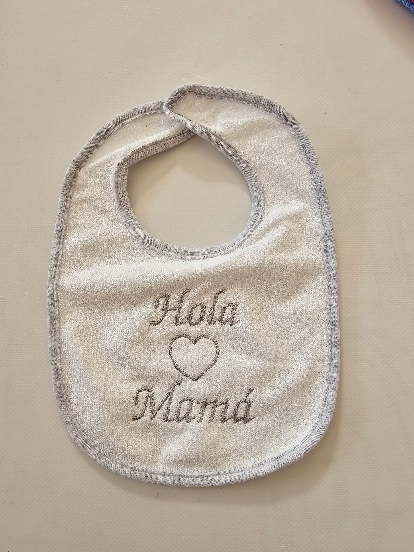 Babero Mamá Gris