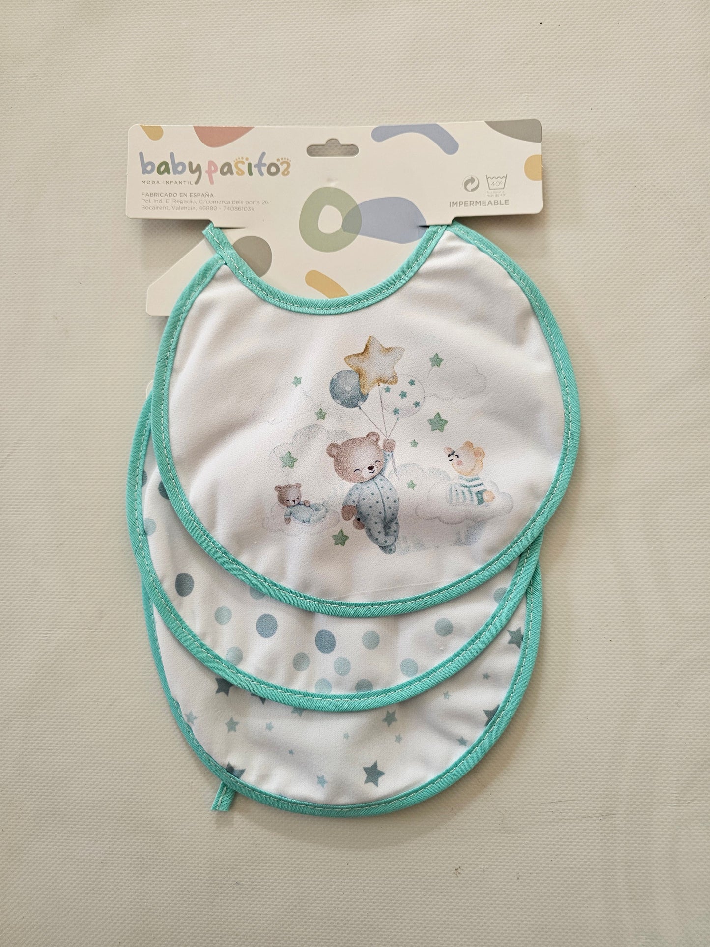 Pack Baberos  Oso Verde