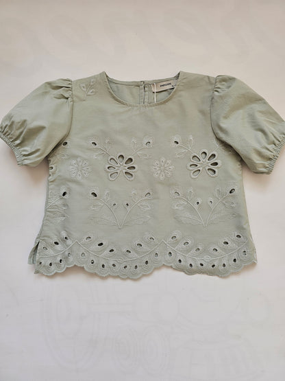 Blusa Perforada Flores