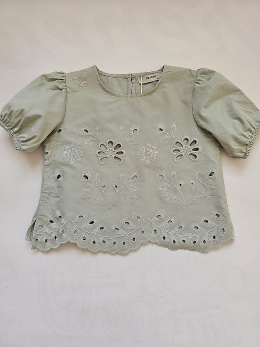 Blusa Perforada Flores