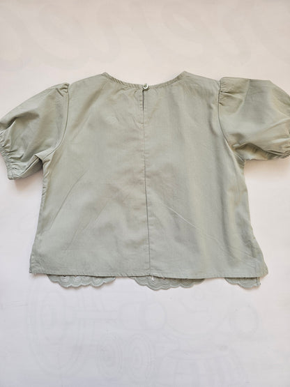Blusa Perforada Flores
