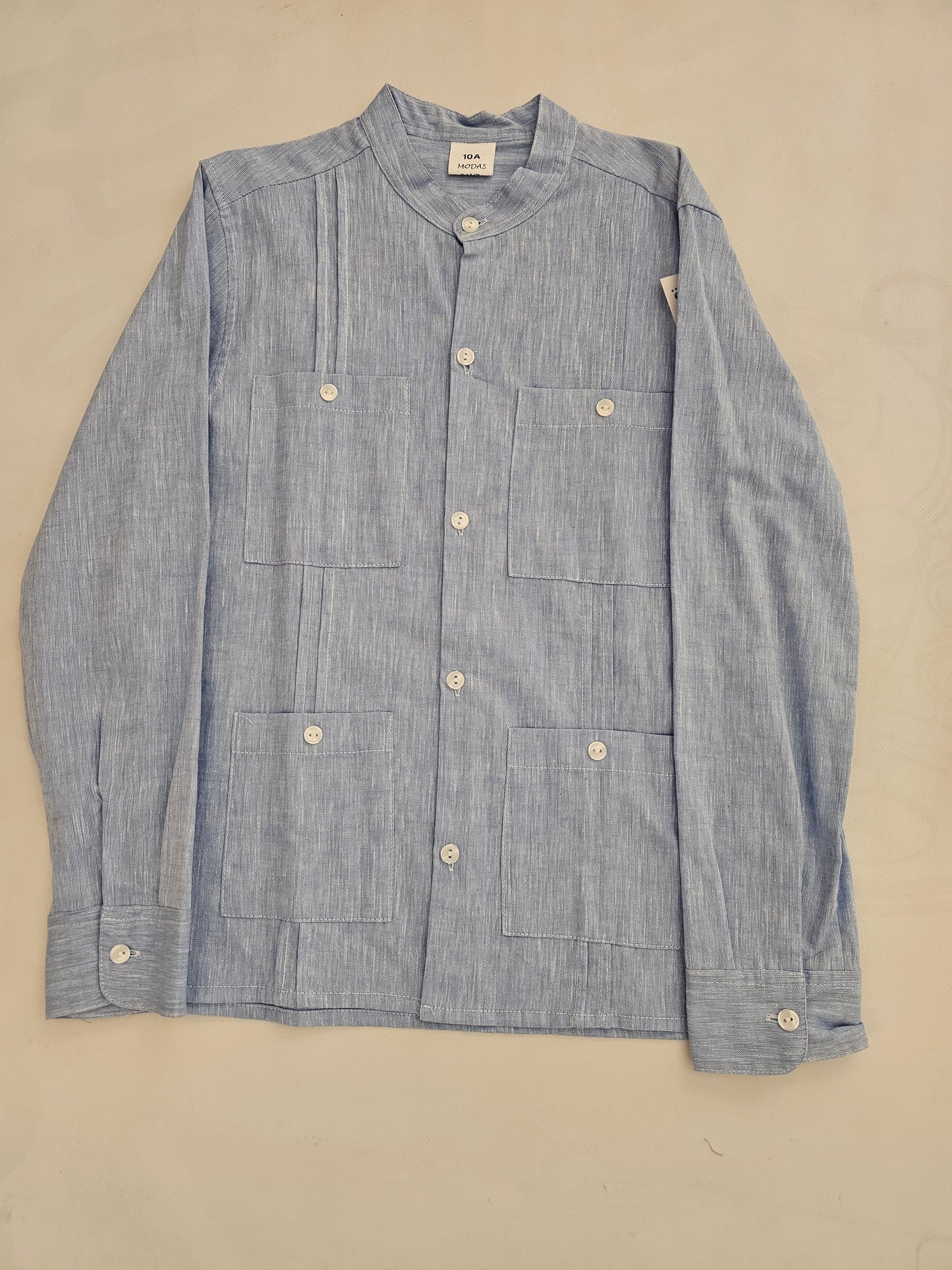 Camisa Cubana Azul
