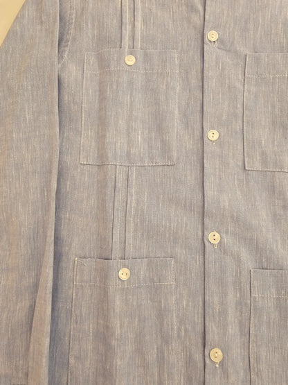 Camisa Cubana Azul