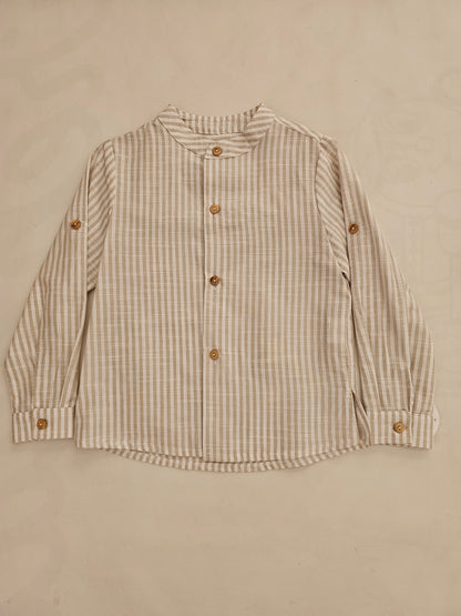 Camisa Mao Rayas Beige