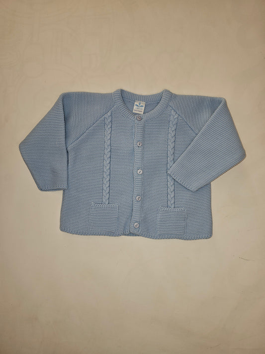 Chaqueta Bolsillos Ochos  Cielo