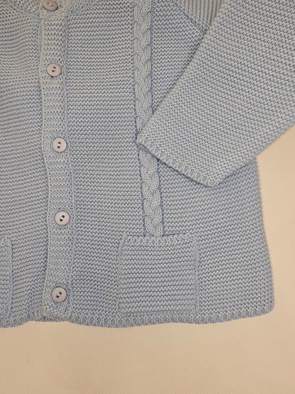 Chaqueta Bolsillos Ochos  Cielo