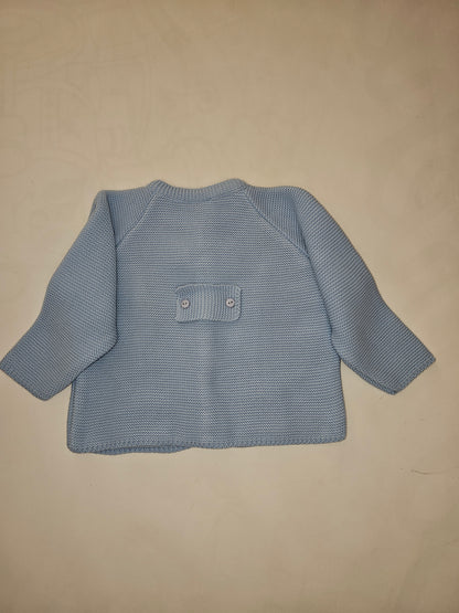 Chaqueta Bolsillos Ochos  Cielo