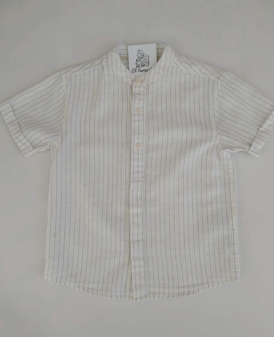 CAMISA RAYAS CUELLO MAO