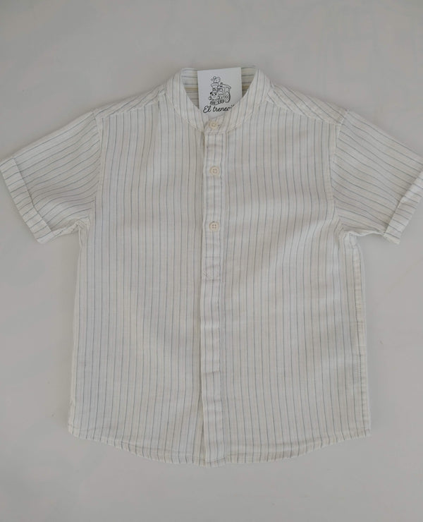 CAMISA RAYAS CUELLO MAO
